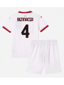 Billige AC Milan Ismael Bennacer #4 Bortedraktsett Barn 2024-25 Kortermet (+ Korte bukser)